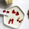 Picture of Earrings Red Heart 1 Pair