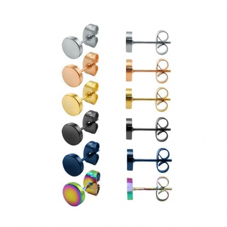 Stainless Steel Ear Post Stud Earrings