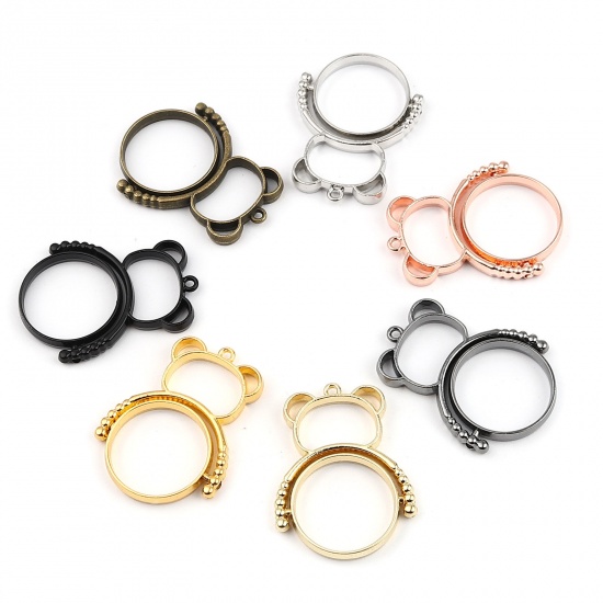Picture of Zinc Based Alloy Open Back Bezel For Resin Rotatable 5 PCs