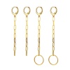 Picture of Stainless Steel Link Chain Hoop Earrings 1 Pair