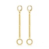 Picture of Stainless Steel Link Chain Hoop Earrings 1 Pair