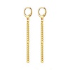 Picture of Stainless Steel Link Chain Hoop Earrings 1 Pair