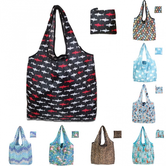 Изображение Foldable Shopping Shoulder Bag Eco-Friendly Waterproof