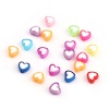 Picture of Acrylic Beads Heart About 8mm x 7mm, Hole: Approx 1.8mm, 1000 PCs