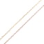 Picture of Brass Link Chain Necklace Heart 18K Rose Gold Plated 46.2cm(18 2/8") long, Chain Size: 3x2mm, 1 Piece