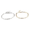 Picture of 1 Piece Vacuum Plating Stainless Steel Anklet Oval 23cm(9") long