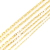 Picture of Iron Based Alloy Link Chain Findings Gold Plated Rectangle 5 M