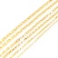 Picture of Iron Based Alloy Link Chain Findings Gold Plated Rectangle 5 M