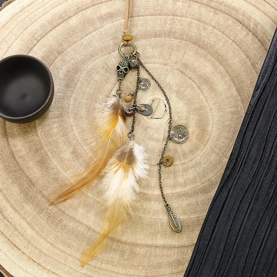 Picture of Boho Chic Bohemia Necklace Feather 1 Piece
