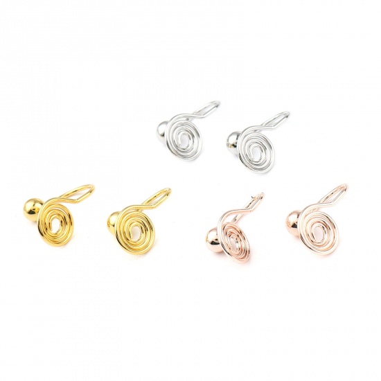 Picture of Brass Ear Clips Earrings Mosquito Coil Holder 6 PCs                                                                                                                                                                                                           