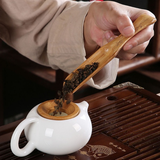 Immagine di Natural Bamboo Teaspoon Tea Ceremony Tools