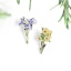 Picture of Pin Brooches Fleur-De-Lis Purple Enamel 30mm x 18mm, 1 Piece