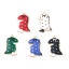 Immagine di Ottone Sequins Smaltati Charms Doppia Faccia 5 Pz