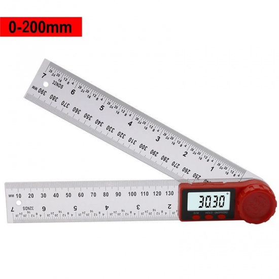 Picture of 0-200mm 0-300mm Digital Meter Angle Inclinometer Angle Digital Ruler Electron Goniometer Protractor Angle finder Measuring Tool
