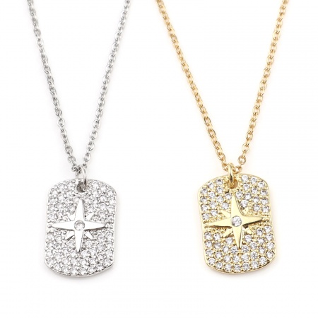 Edelstahl Halskette 1 Strang