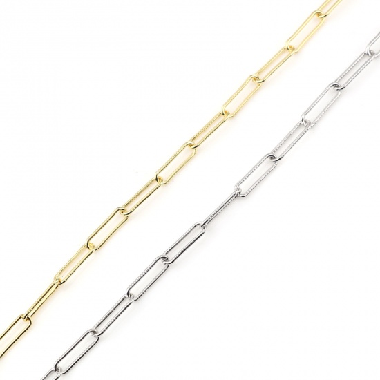 Picture of Sterling Silver Bracelets Gold Plated Oval 16.5cm(6 4/8") long, 1 Piece