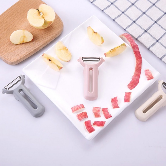 Imagen de Beige - Fruit & Vegetable Skin Peeler Kitchen Tools, 1 Piece