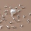 Image de Bélière pour Perle en Acier Inoxydable Argent Mat (Taille Rapportable 3mm Dia ) 7mm x 3mm , 10 Pcs