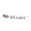 Immagine di Acciaio Inossidabile Orecchini a Perno Tondo Tono Argento (può tenere ss9 Strass) 3mm Dia., Posta / Filo Dimensione: (21 misura), 10 Pz