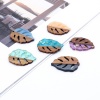 Picture of Resin & Wood Wood Effect Resin Pendants Leaf Natural