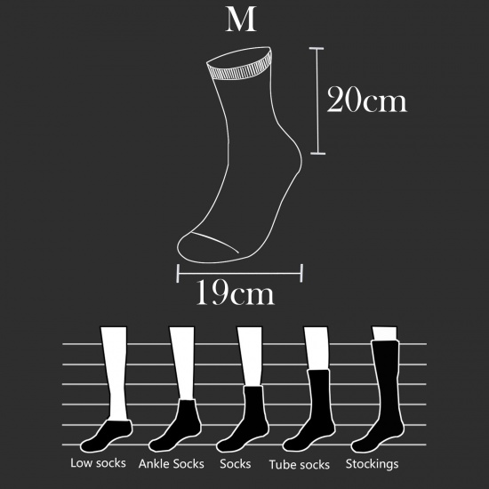 Immagine di Multifunction Non-slip Breathable Man's Sport Socks Basketball Size M（39-43）, 1 Pair