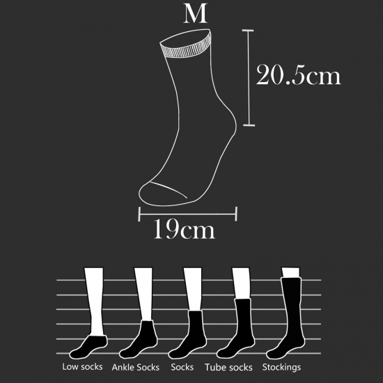 Picture of Multifunction Non-slip Breathable Man's Sport Socks Number Size M（39-43）, 1 Pair