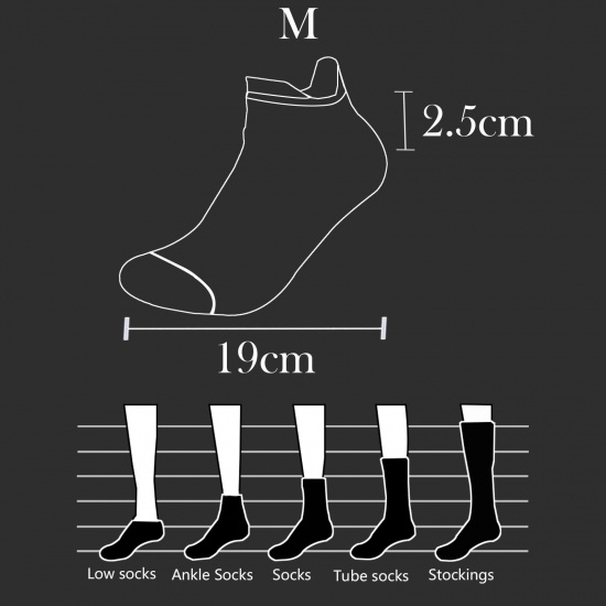 Immagine di Multifunction Non-slip Breathable Man's Sport Ankle Socks Geometric Size M（39-43）, 1 Pair