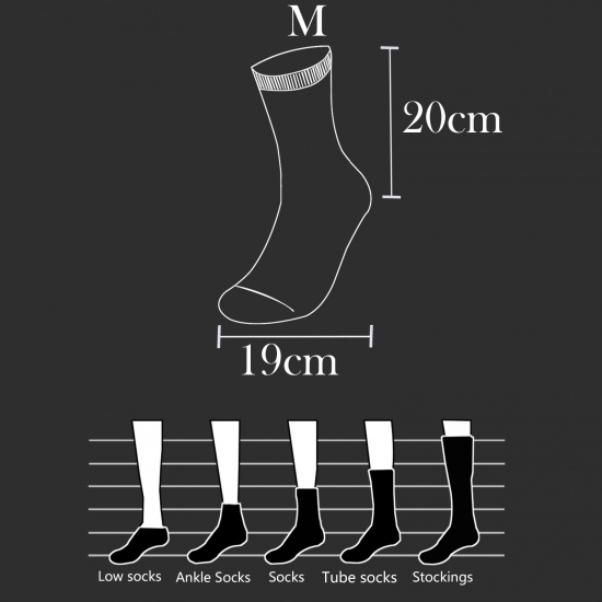 Picture of Multifunction Non-slip Breathable Man's Sport High Socks Stockings Wing Size M（39-43）, 1 Pair