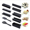 Immagine di Black - 11pcs DIY Sushi Roll Mold Kitchen Gadget 26x15x8.5cm, 1 Set