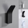Picture of White - Aluminum Punch-Free Hooks Rack Wall-mounted Door Back For Coat Towel Bag 7x2.8x2cm, 1 Piece