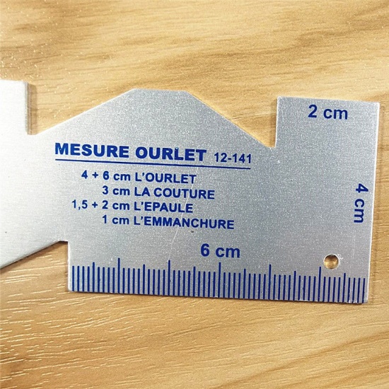 Image de Règle en Alliage d'Aluminium 10cm x 4cm, 1 Poignée