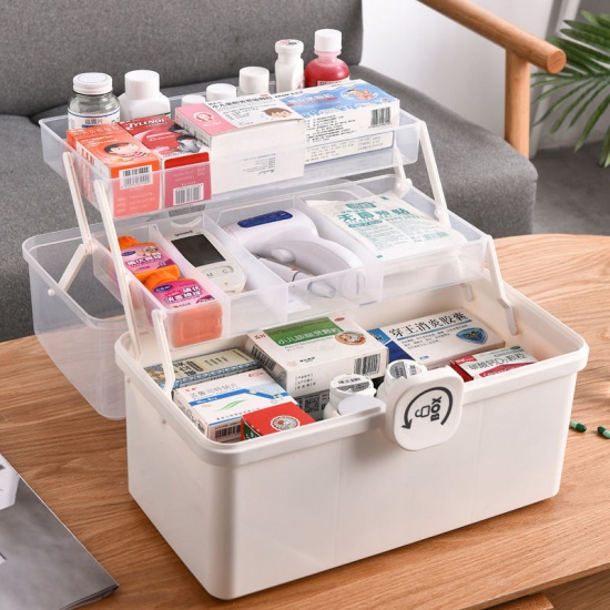 Изображение Многослойный контейнер для хранения лекарств ящик для бытовых принадлежностей