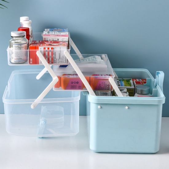 Изображение Многослойный контейнер для хранения лекарств ящик для бытовых принадлежностей