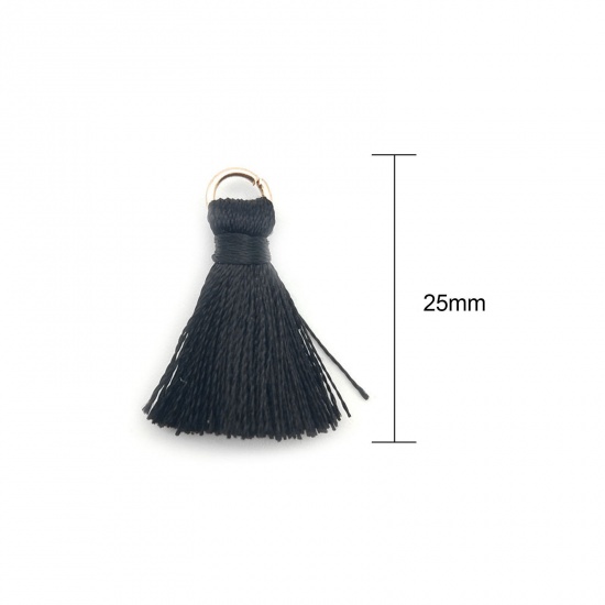 Picture of Zinc Based Alloy & Polyester Tassel Charms Tassel 25mm, 10 PCs