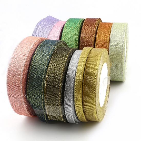 Picture of Polyester Satin Ribbon Multicolor 20mm, 1 Roll (Approx 22 M/Roll)
