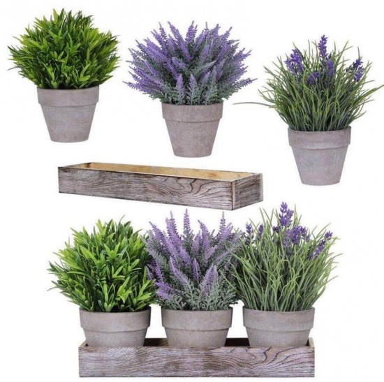 Picture of Red - Artificial Lavender Flowers Home Decoration 38cm, 1 Piece