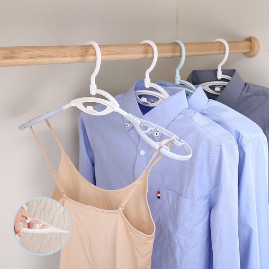 Immagine di Pink - PP Multi-purpose Simple Non-slip Non-Trace Adult Dry/Wet Clothing Hanger 40x20cm, 1 Piece