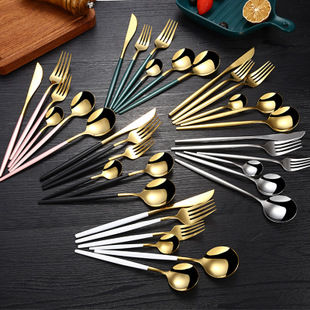 Picture of Silver Tone - 430 Stainless Steel Wood Grain Tea Spoon Tableware Gift 14.5cm long, 1 Piece