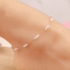 Picture of Anklet White Half Moon Imitation Pearl 22cm(8 5/8") long, 1 Piece