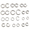 Picture of 304 Stainless Steel Hoop Earrings Round Silver Tone