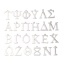Image de Breloques en 304 Acier Inoxydable Argent Mat Alphabet Grec 1 Pièce