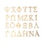 Immagine di 304 Acciaio Inossidabile Charms Oro Placcato Alfabeto greco 1 Pz