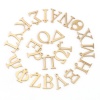 Immagine di 304 Acciaio Inossidabile Charms Oro Placcato Alfabeto greco 1 Pz