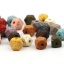 Picture of Natural Wood Spacer Beads Geometric Leopard Print Faceted About 10mm x 10mm, Hole: Approx 2.8mm, 20 PCs