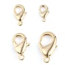 Picture of Brass Lobster Clasp Findings Real Gold Plated 3 PCs                                                                                                                                                                                                           