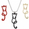 Picture of Zinc Based Alloy Pendants Cat Animal Gold Plated 40mm x 13mm, 10 PCs