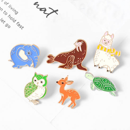 Picture of Pin Brooches Animal Enamel 1 Piece