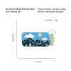Изображение Основы для Брошей Чашка Гора Синий+ серый С Эмалью 28мм x 13мм, 1 ШТ