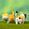 Изображение PVC Cute Cat Ornaments Home Landscape Miniature Decoration