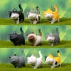 Изображение PVC Cute Cat Ornaments Home Landscape Miniature Decoration